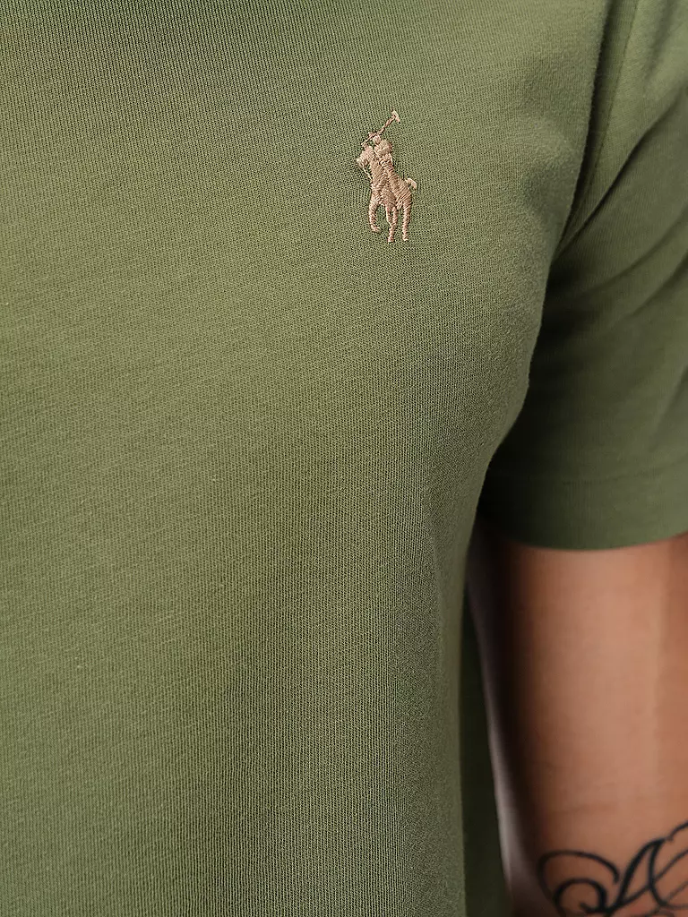 POLO RALPH LAUREN T Shirt Custom Slim Fit olive