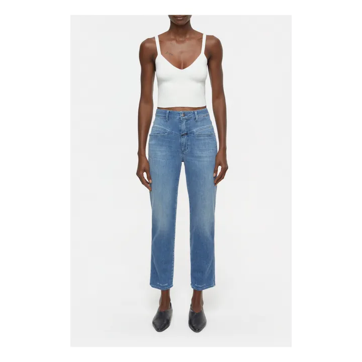 Closed Jean Pedal Pusher | Bleu