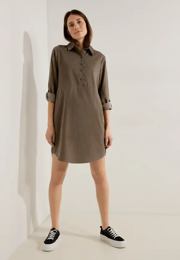 Babycord Kleid - sporty taupe