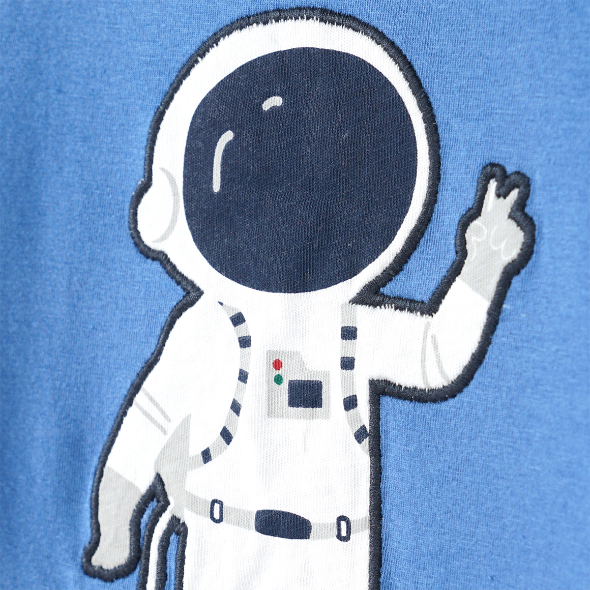 Topolino Jungen Langarmshirt mit Astronaut-Applikation blau