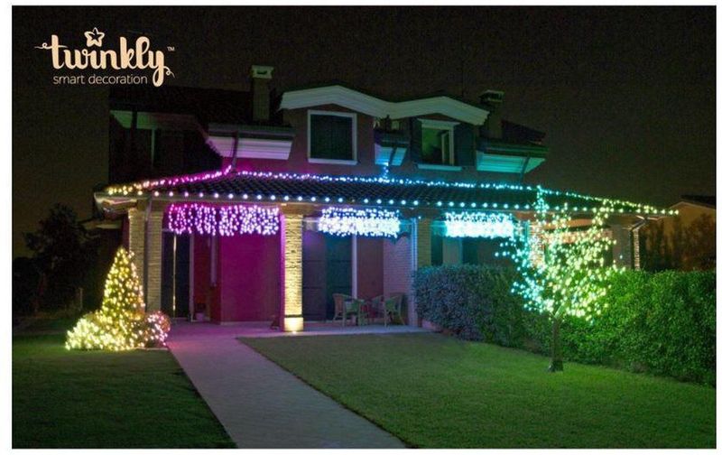 Twinkly - Lichtgordijn - RGB - 200 Lampjes - 250 cm x 80 cm - Slimme Kerstverlichting