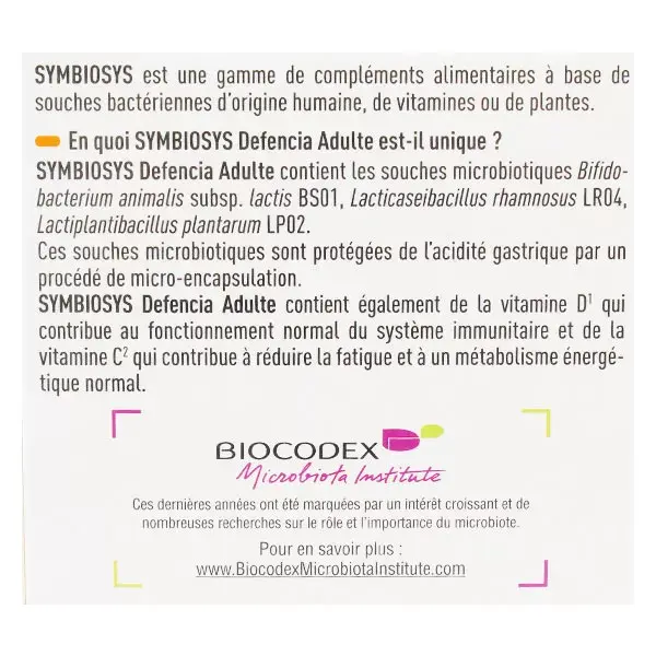 Symbiosys Defencia Adulto 30 cápsulas