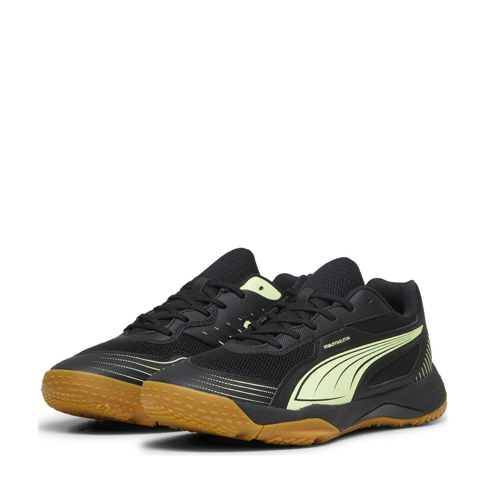 Puma Solarflash III  senior zaalvoetbalschoenen zwart/felgroen