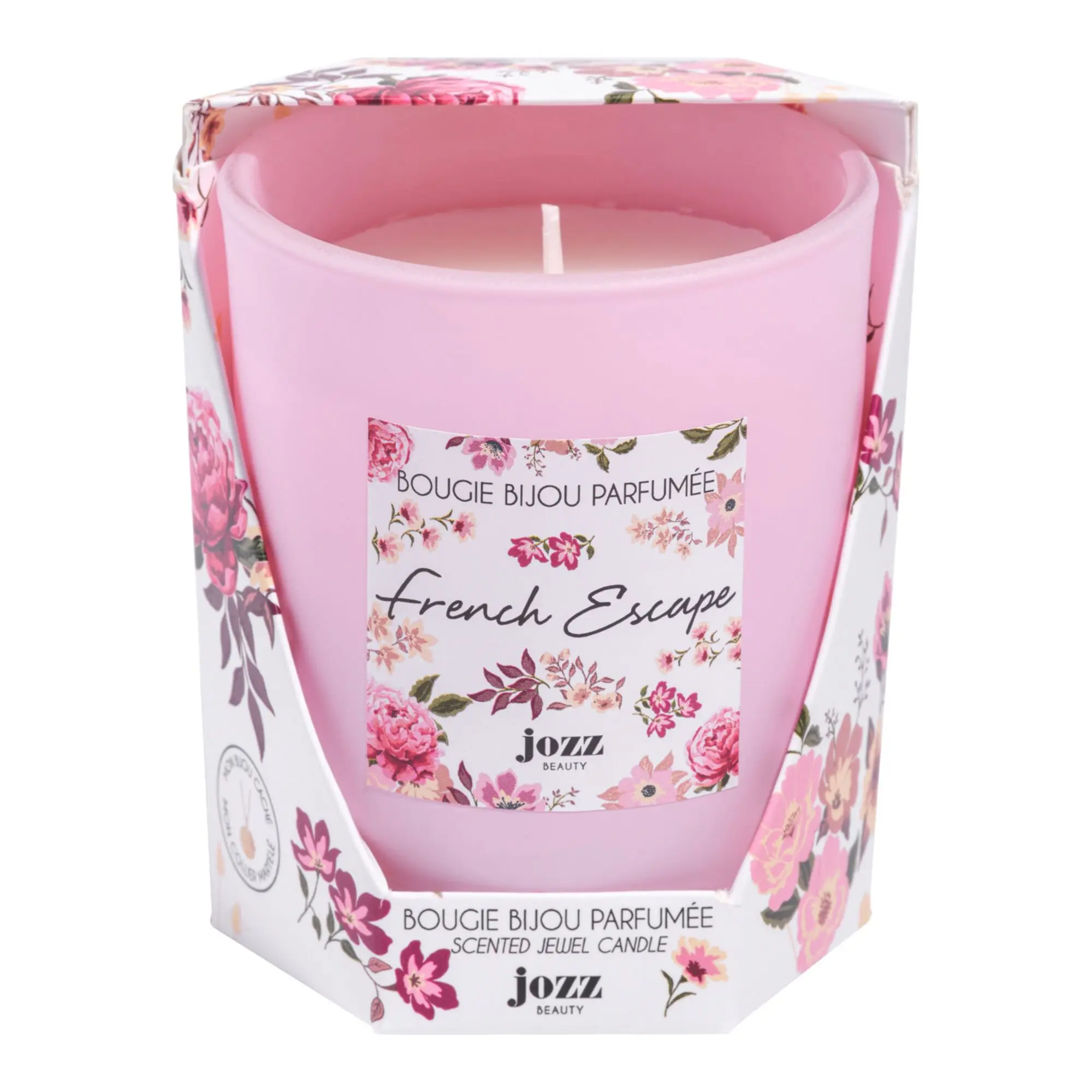 Jozz Beauty - French Escape Bougie Bijou Collier Médaillon Doré- Bougie