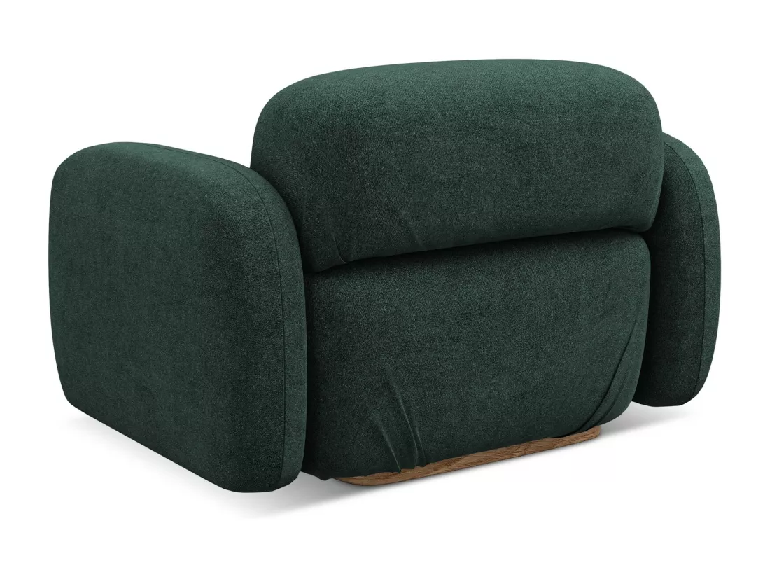Fauteuil en Bouclé - bouteille verte - AILANI