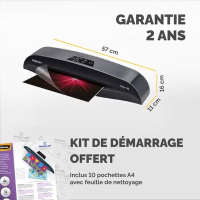Fellowes Calibre A3 - Plastifieuse A3 - 125 microns