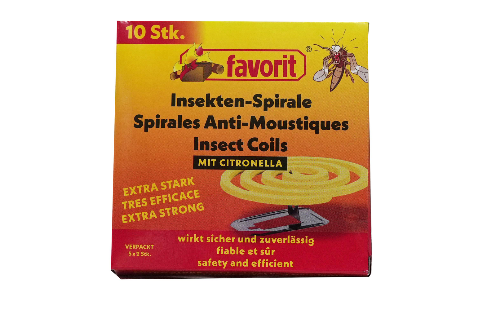 TGO Moskitospirale mit Citronella Extra Stark 10er Set