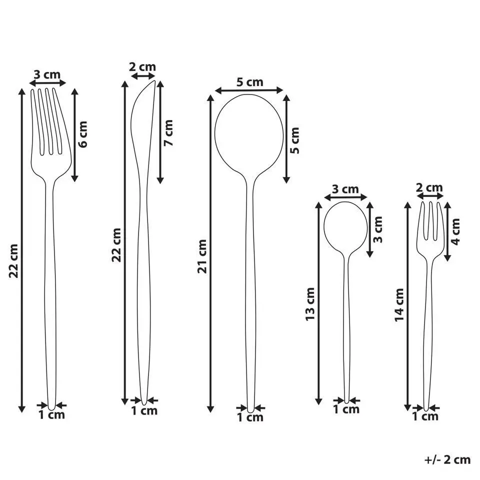 RIGATONI - Bestekset - Zwart - Roestvrij staal