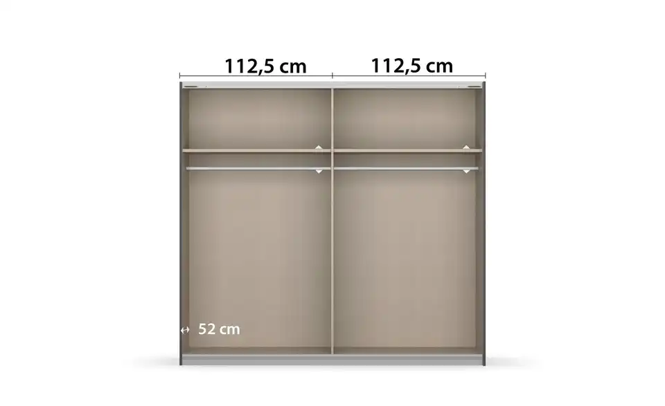 Schwebetürenschrank Mosbach 2 Stück 226 cm