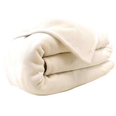 Couverture POLAIRE UNIE microfibre - tempérée