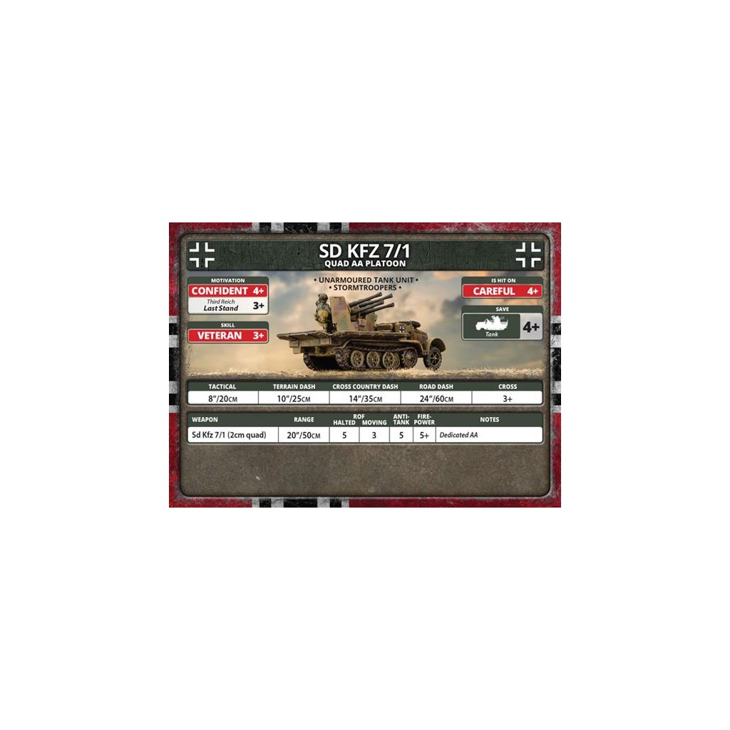 Flames of War - SdKfz 7/1 Quad AA Platoon