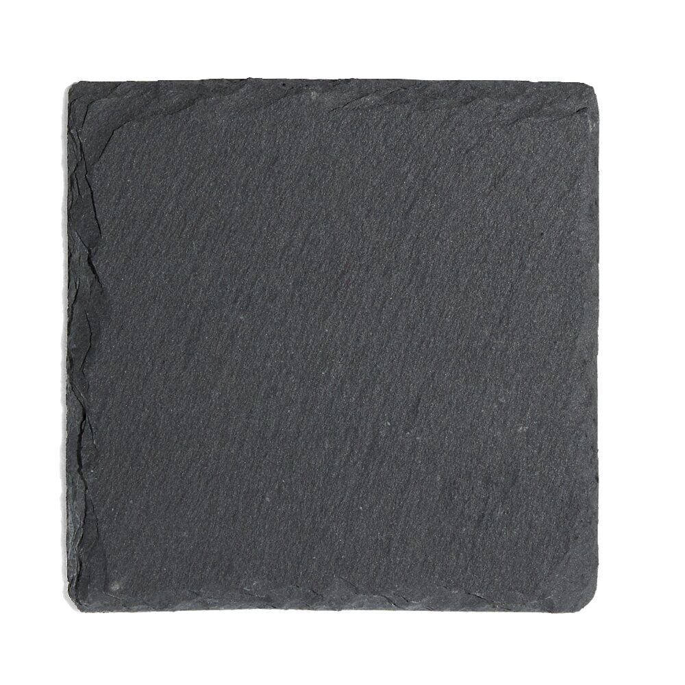 Dessous de verre carré en ardoise 10x10cm