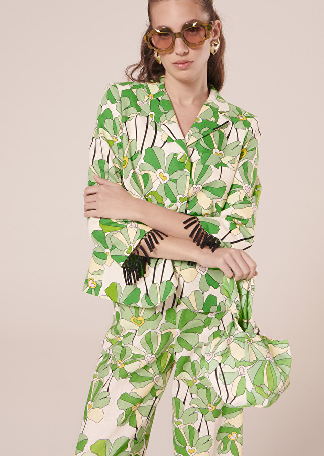 Veste Valensoleverte imprimée à fleurs