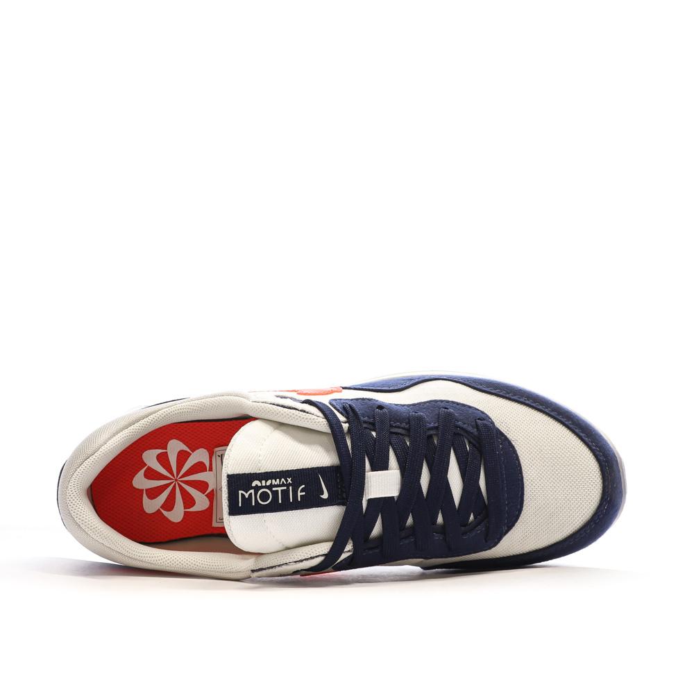 Nike Baskets Blanc/Noir/Orange Garçon Nike Air Max