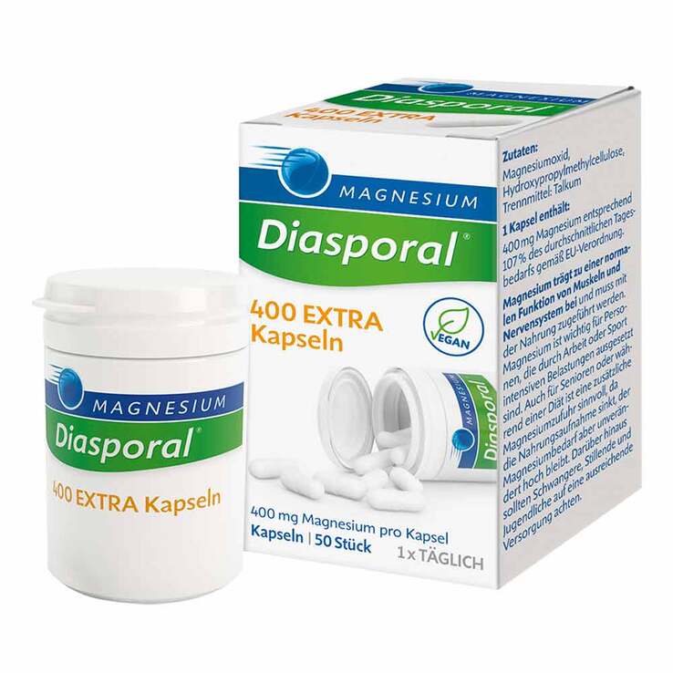 Magnesium Diasporal 400 Extra Kapseln, 50 St