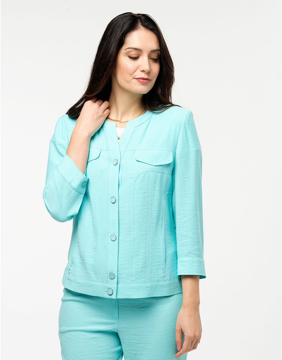 Veste chic turquoise