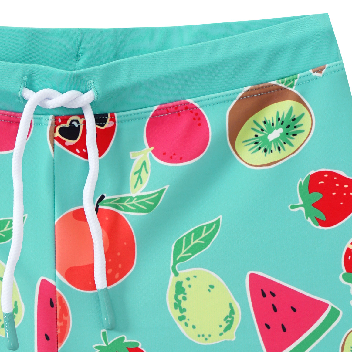 Famy Jungen Badehose mit Allover-Print helltürkis