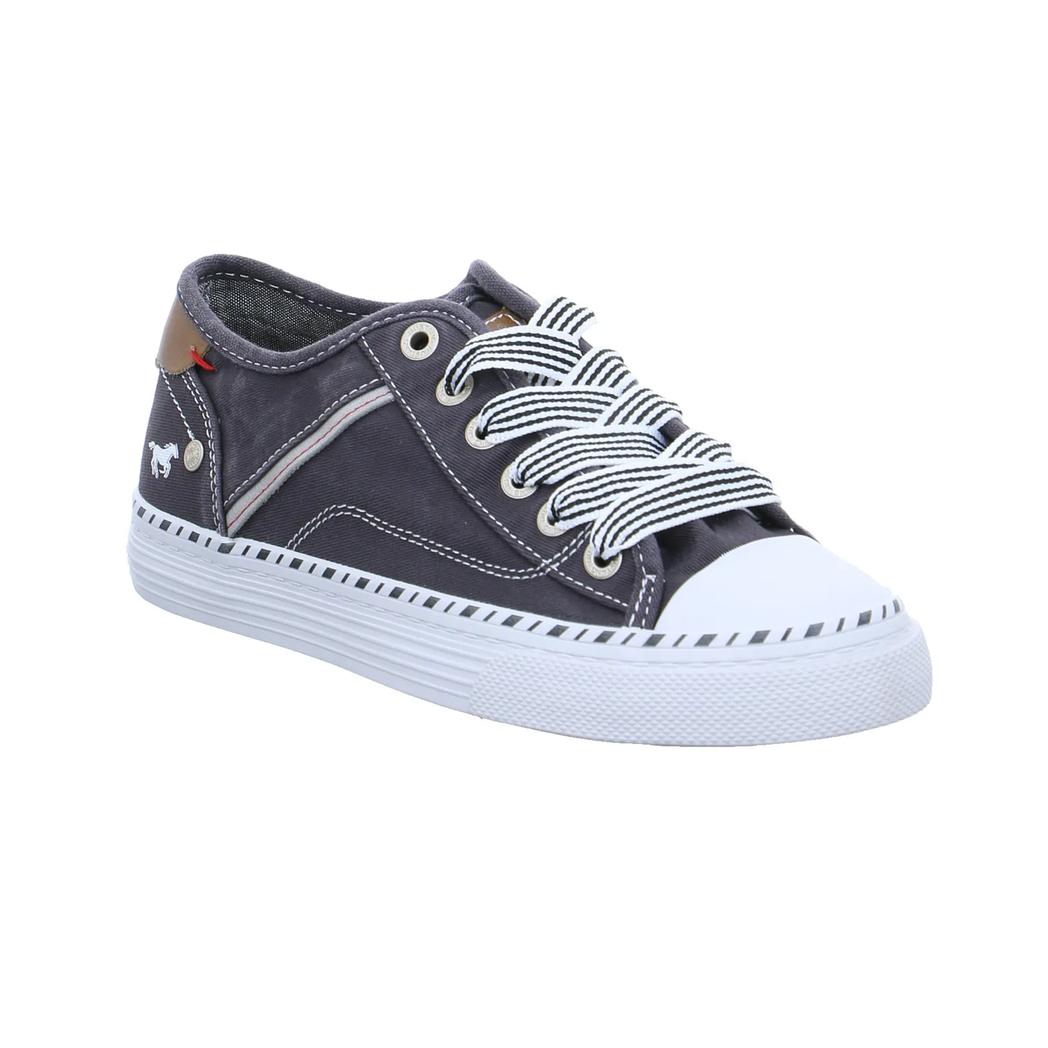 MUSTANG Sneaker Anthrazit Textil  mit Wechselfussbett