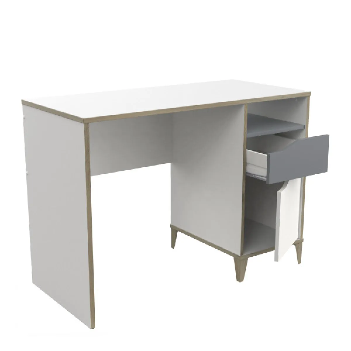 DansMaMaison Bureau Noah Blanc/Gris