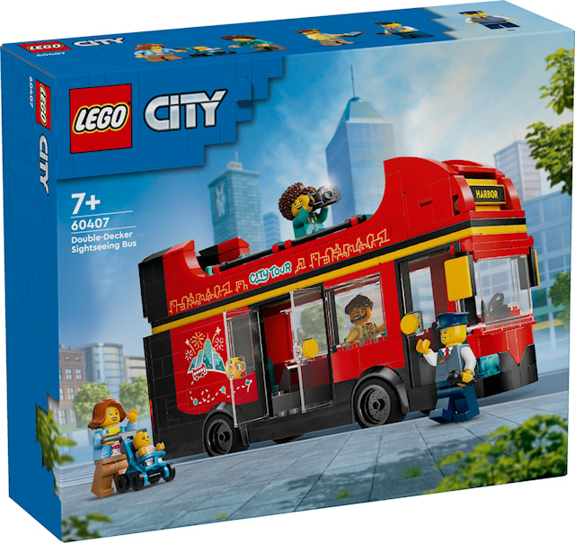 Rød dobbeltdekker-turistbuss LEGO® City (60407)