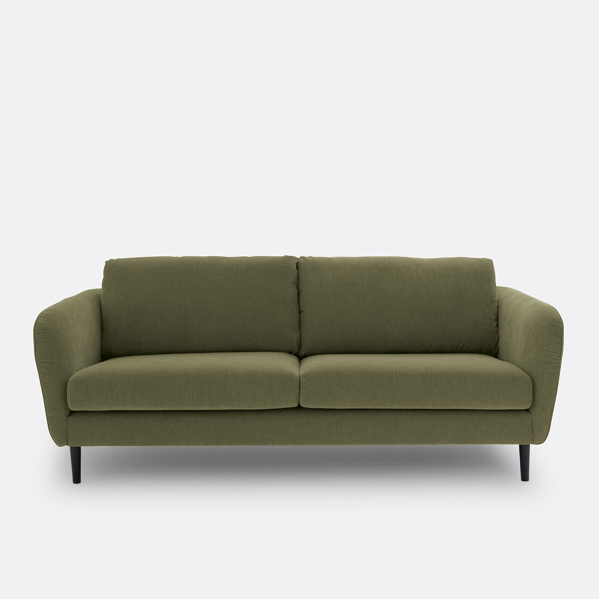 LA REDOUTE INTERIEURS<br>Sofá fixo de 3 a 4 lugares, veludo canelado, Amy