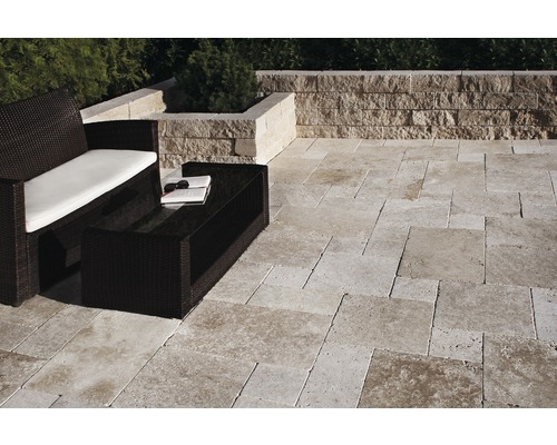 FLAIRSTONE Travertin Terrastegels Roma Romeins Patroonset = 1,48 m²