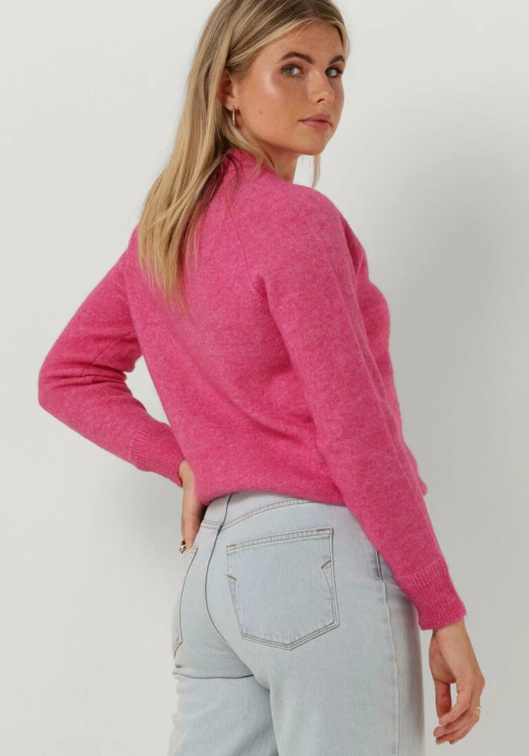 SELECTED FEMME fuchsia selected femme trui slflulu ls knit o-neck b