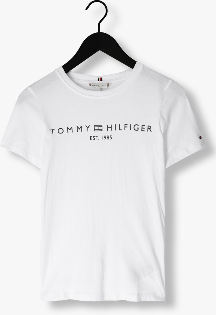 TOMMY HILFIGER witte tommy hilfiger t-shirt rec corp logo c-nk