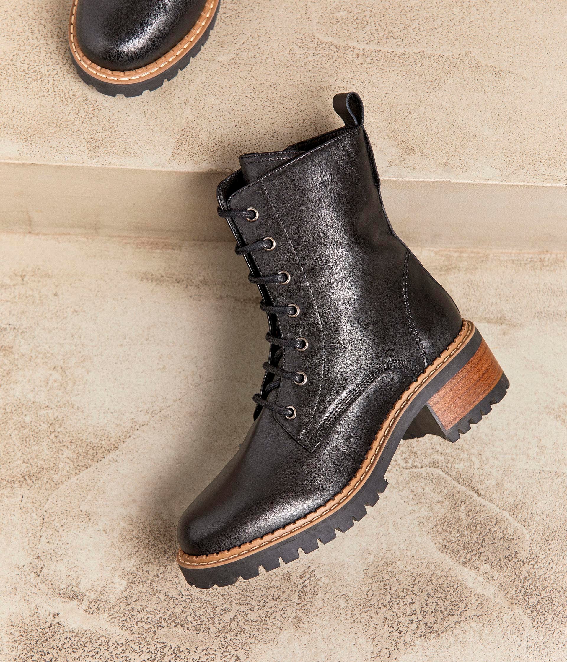Bottines noires cuir Cécile