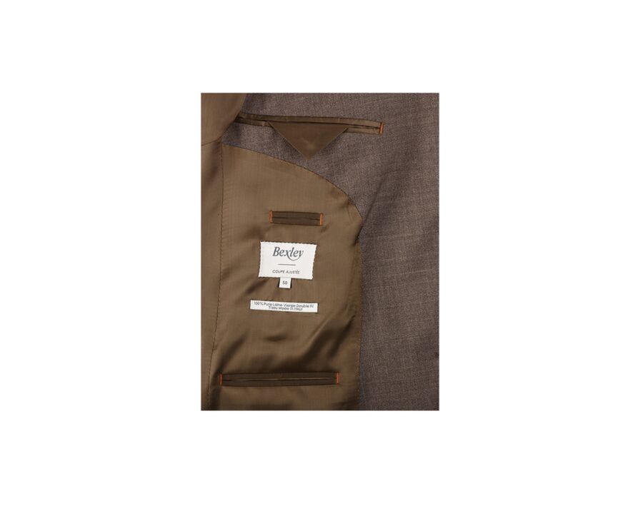 Veste de costume homme Marron Chiné - LAZARE
