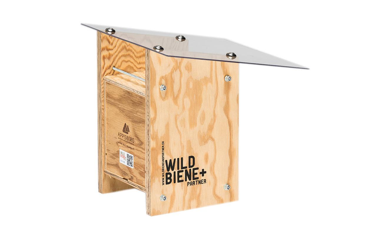 Wildbienenhotel Classic<br>Wildbienen-Häuschen mit Mauerbienen-Population