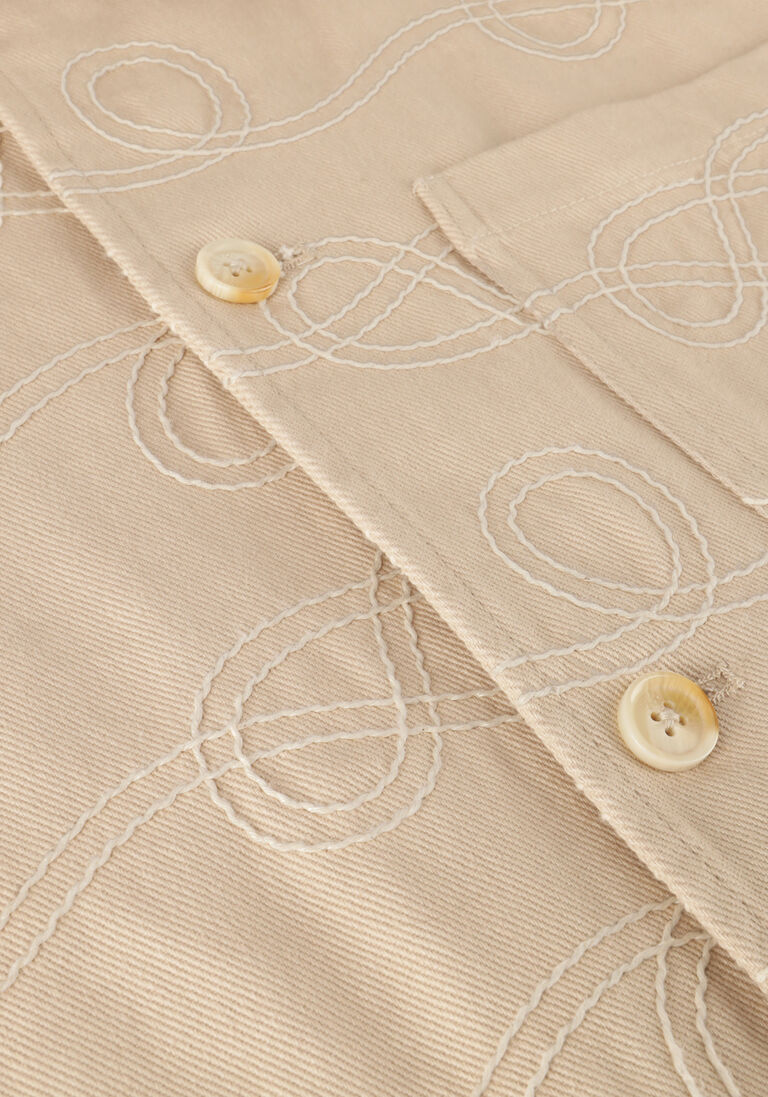 SCOTCH & SODA beige scotch & soda overshirt robe jacquard twill overshirt jacket