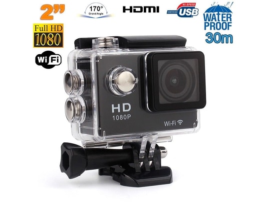 YONIS - Caméra sportive étanche 30m 170° full hd 1080p wifi time lap...