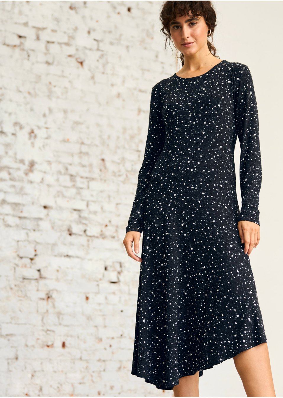 Robe asymétrique à imprimé étoile