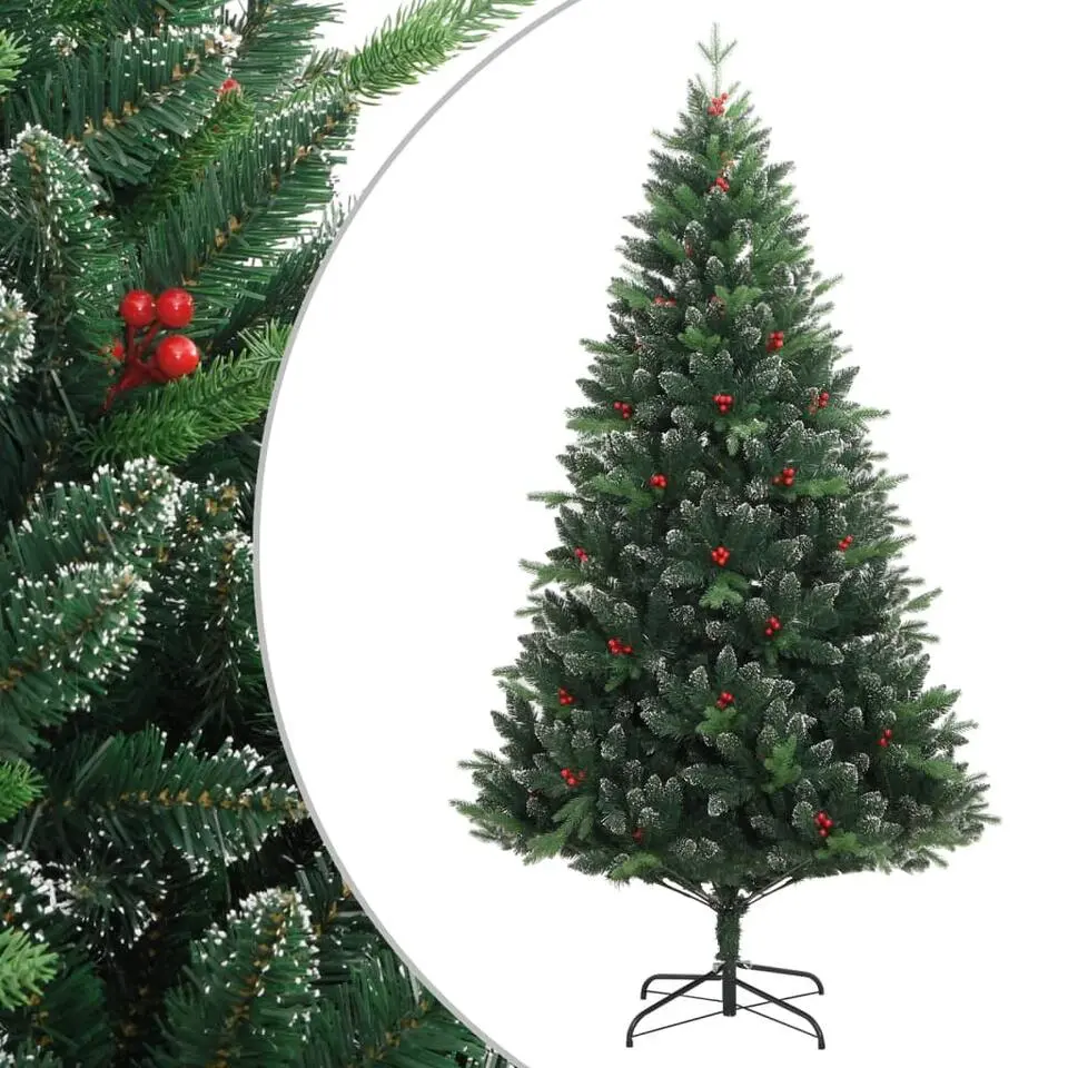 vidaXL - Gescharnierde Kunstkerstboom - Groen - 180 cm