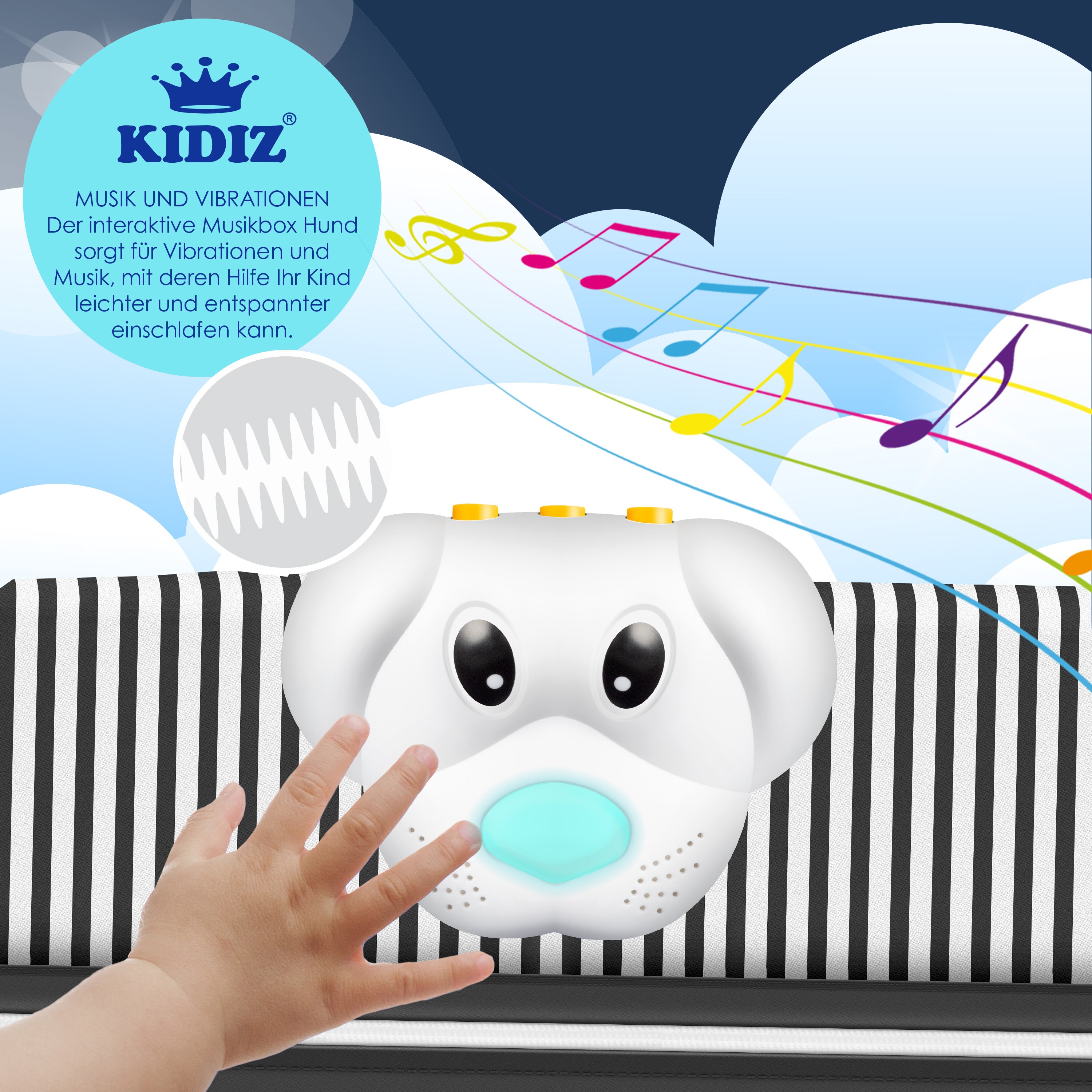 KIDIZ® Babybett 3 in 1 Reisebett Kombi Set Baby Bett mit Wickelauflage Moskitonetz Laufstall Baby ab Geburt bis 15 kg luftige Seitenwände mit Seiteneingang Tragetasche zusammenklappbar