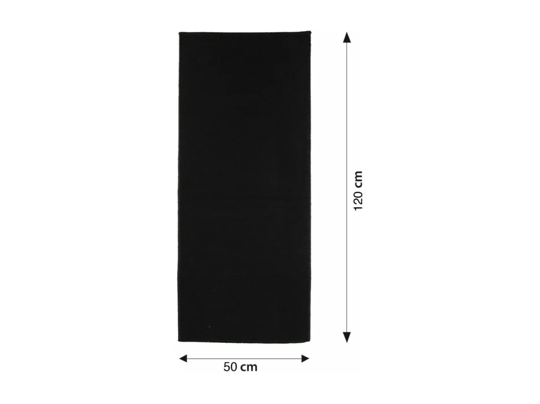 Tapis d'intérieur anti-dérapant - 50 x 120 cm - Noir