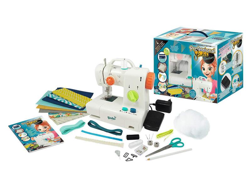 Buki Spiel-Nähset Professional Studio Nähmaschine Kinder-Nähmaschine