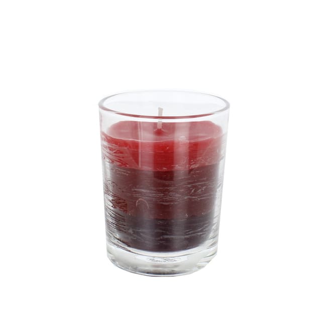 Kerze im Glas - Black Cherry - ca. 7 x 9 cm
