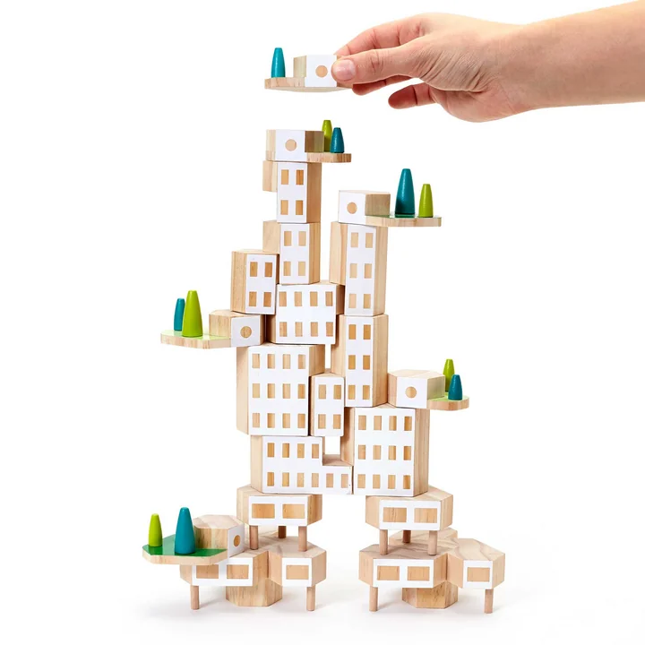 Areaware - Blockitecture, Spielzeug Holz-Architektur, Factory