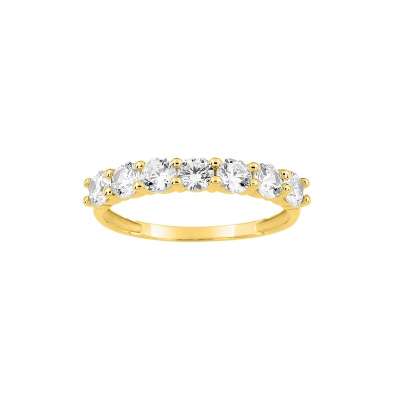 Bague femme - Oxyde de zirconium - Or 9 Carats