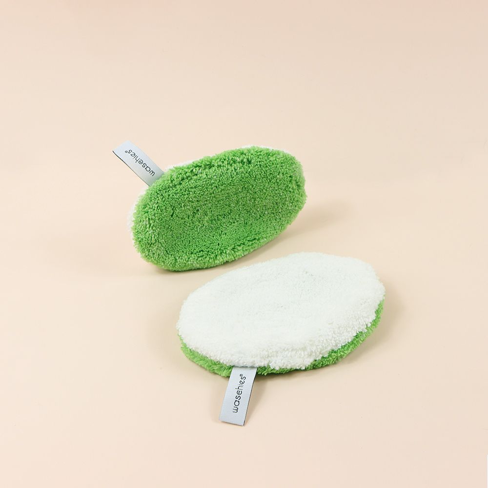waschies supersofte Waschpads für Babys & Kinder Grün 2er Set