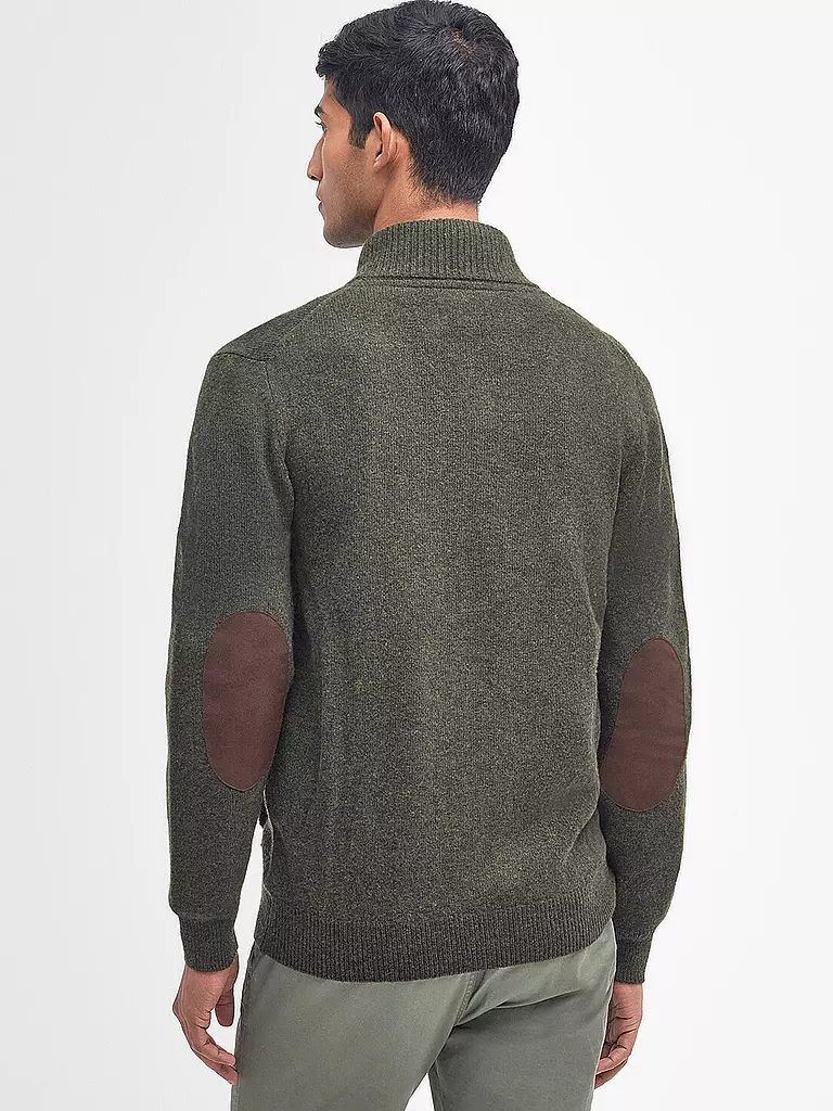 BARBOUR Strickjacke ESSENTIAL olive