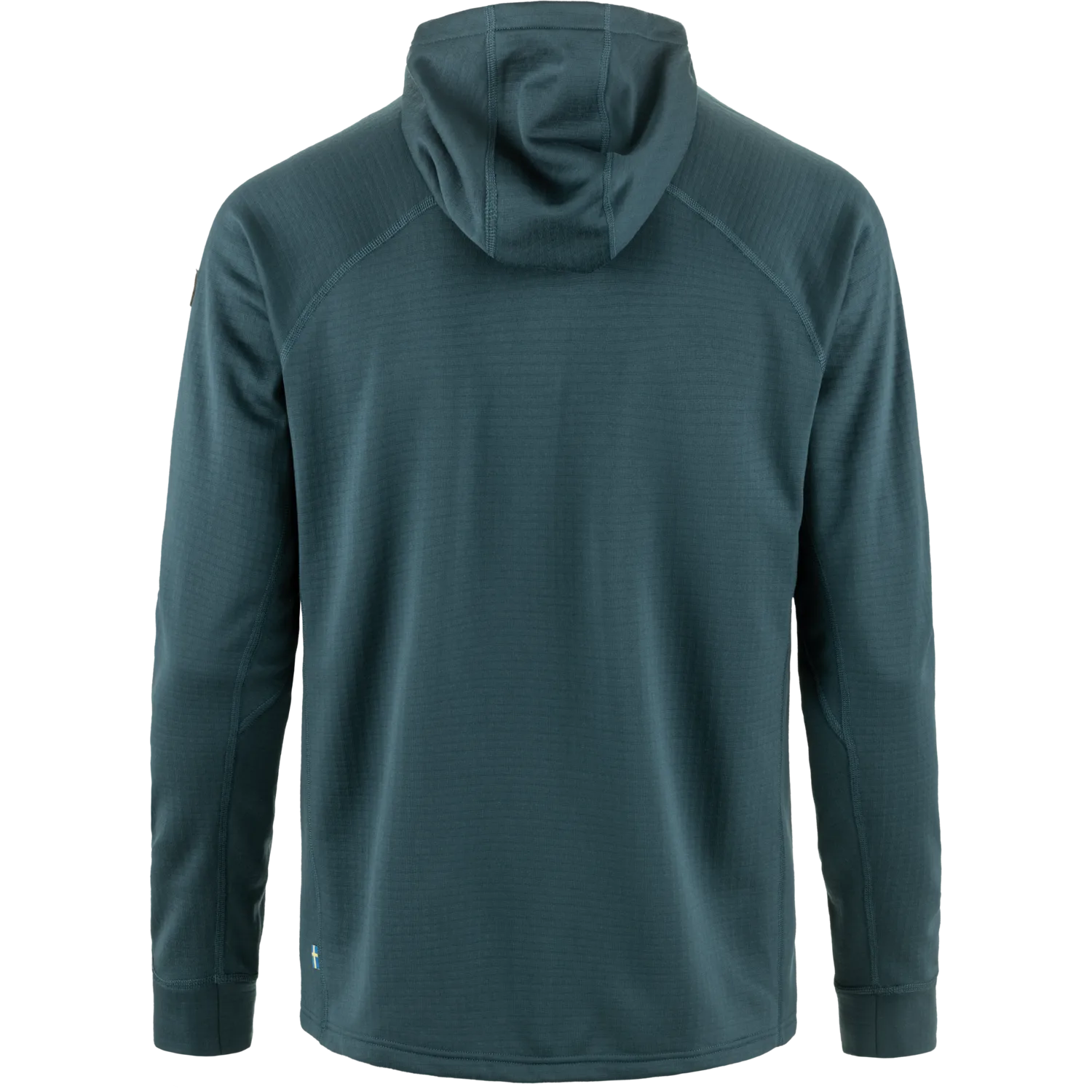 Fjällräven Men's Abisko Grid Fleece Hoodie Mountain Blue
