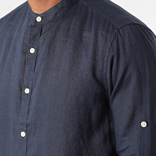 Chemise A Manches Longues 7632 Bleu Marine