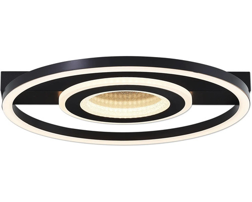 LED plafondlamp 26W 2400 lm 3000 KB 37 cm Queens zwart