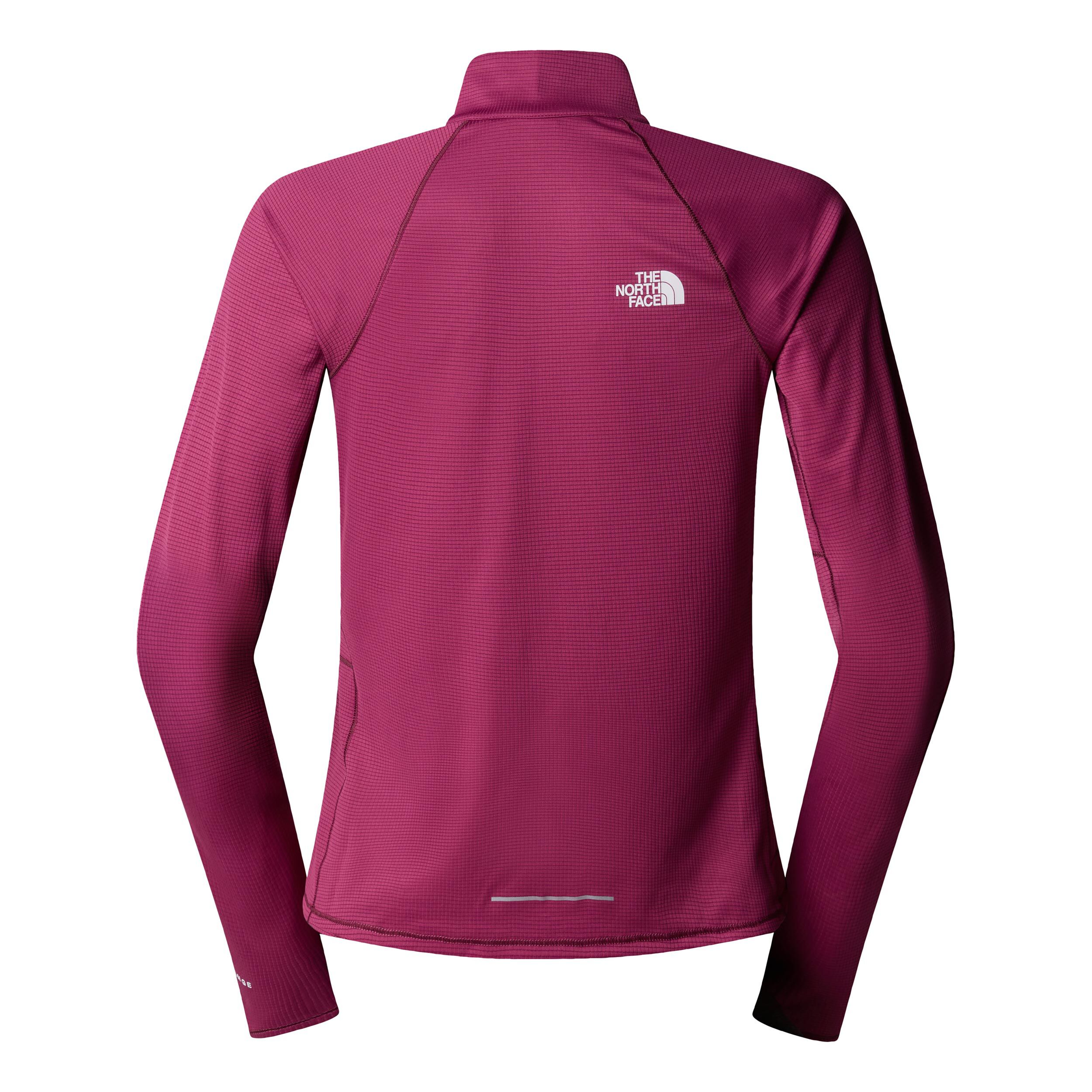 The North Face Sunriser 1/4 Zip Longsleeve Maillot De Course Femmes - Berry