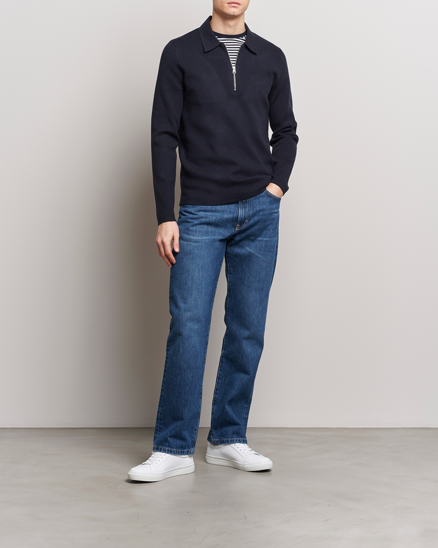Samsøe Samsøe Guna Half Zip Sky Captain
