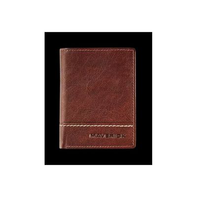Maverick Rough Gear - Porte-cartes anti-piratage pour 14 cartes - brun