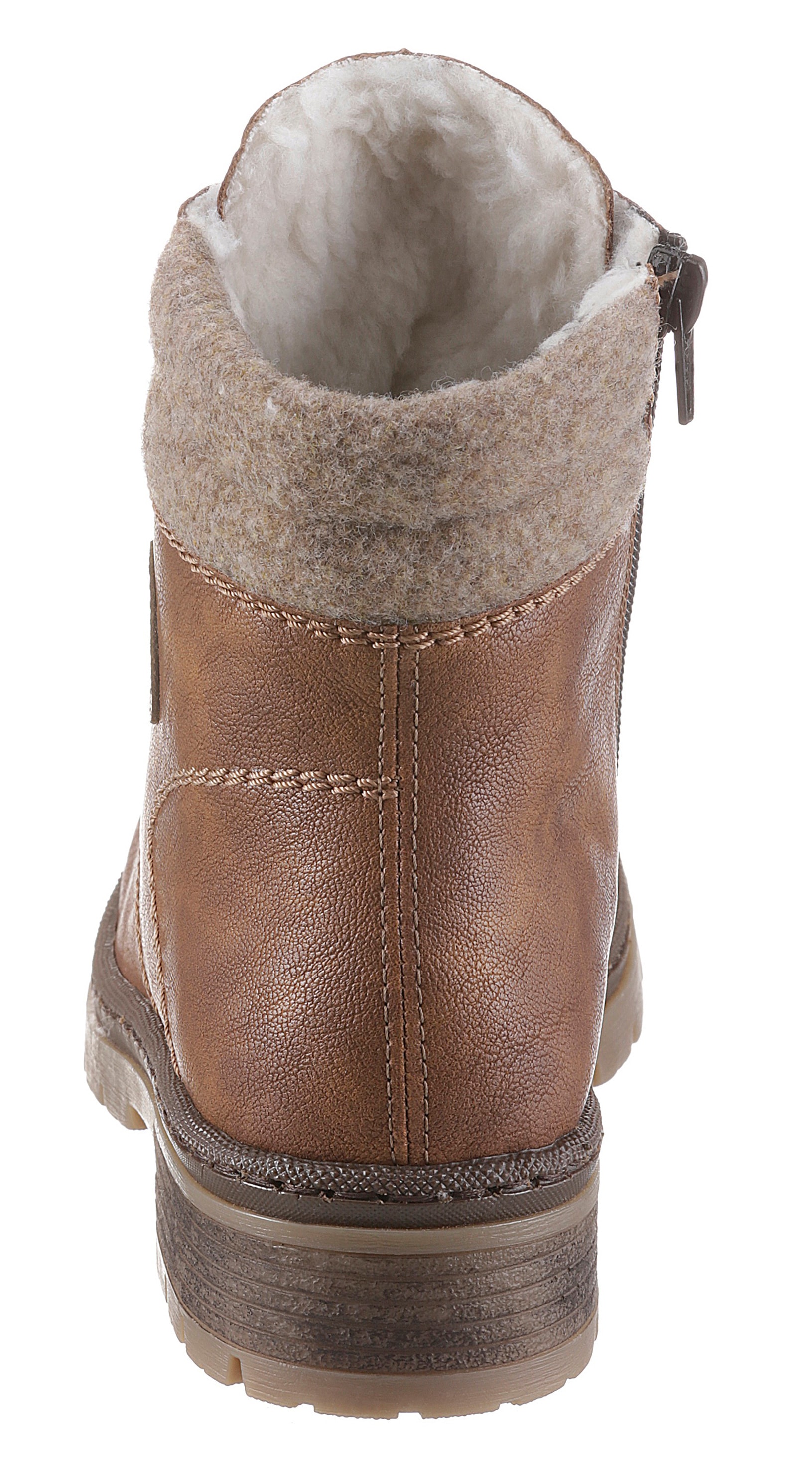 Rieker Winterboots  Winterstiefelette, Blockabsatz, in trendiger Used-Optik